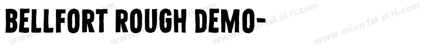 bellfort rough demo字体转换